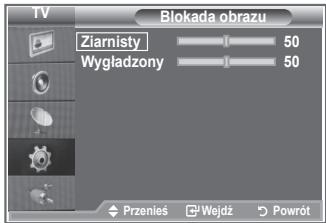 TV Blokada obrazu Ziarnisty 50 Wygładzony 50 Przenies Wejdź Powrót