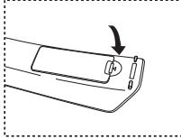 SAMSUNG LE37R88BD - Installing Batteries in the Remote Control - 3