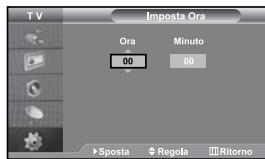SAMSUNG LE37S71B - Configurazione e visualizzazione dell'ora attuale - 1