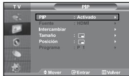 SAMSUNG LE37S71B - Visualización de Imagen enImagen (PIP) - 1
