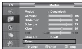 SAMSUNG LE37S71B - De beeldinstellungen terugstellen waar de standard fabrieksinstellenen - 1