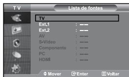 SAMSUNG LE37S71B - Selecciónar fontes externas - 1