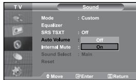 SAMSUNG LE37S71B - Adjusting the Volume Automatically - 1