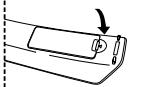 SAMSUNG LE37S71B - Inserimento delle batterie nel telecomando - 3