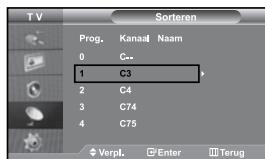SAMSUNG LE37S71B - Opgeslagen kanalen sorteren - 1