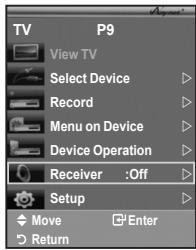 SAMSUNG LE40A552P3R - Listening through a Receiver - 1