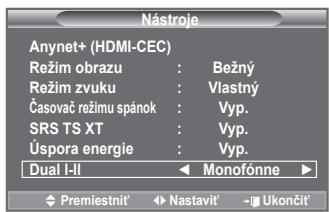 SAMSUNG LE40A552P3R - Výber zvukového režimu - 1