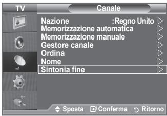 SAMSUNG LE40A552P3R - Utilizzare la sintonia fine per regolare manualmente un canale la cui ricezione non è ottimale. - 1