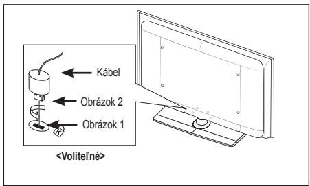 SAMSUNG LE40A552P3R - Použitie zabezpečovacieho Kensington zámku proti odcudzeniu (v závislosti od modelu) - 1