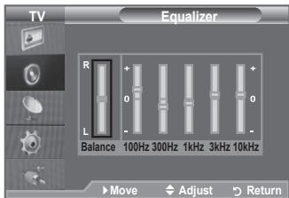 SAMSUNG LE40A552P3R - ♦ Equalizer: Balance/100Hz/300Hz/1kHz/3kHz/10kHz - 1