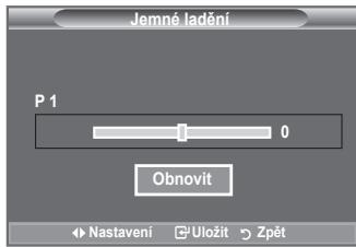 SAMSUNG LE40A552P3R - Pomocí jemného ladění manuálně nastavte optimální příjem kanálu. - 2