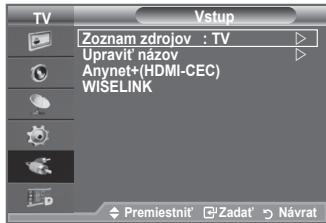 SAMSUNG LE40A552P3R - Môžete si vybrat' z externých zdrojov, ktoré sú pripojené k televízoru cez vstupné konektory. - 1
