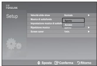 SAMSUNG LE40A552P3R - Impostazione musica di sottofondo: - 1