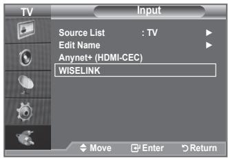 SAMSUNG LE40A552P3R - Using the WISELINK Menu - 2