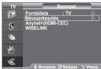 SAMSUNG LE40A552P3R - A bemeneti csatlakozókhoz csatlakoztatott eszközök nevének megadásával a bemeneti forrásválasztás megkönnyíthető. - 1