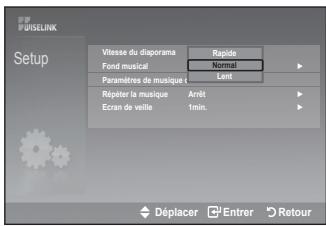 SAMSUNG LE40A552P3R - Vitesse du diaporama: - 1