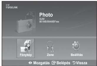 SAMSUNG LE40A552P3R - A távvezérlő gombjainak használata a WISELINK menüben - 3