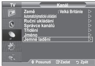 SAMSUNG LE40A552P3R - Pomocí jemného ladění manuálně nastavte optimální příjem kanálu. - 1