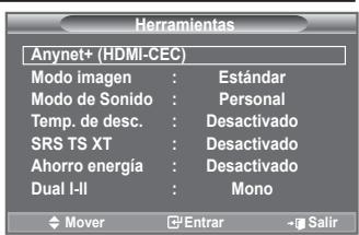 SAMSUNG LE40A552P3R - Uso del botón TOOLS - 1
