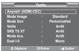 SAMSUNG LE40A552P3R - Utilisation du bouton TOOLS - 1