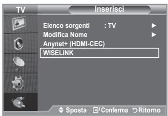 SAMSUNG LE40A552P3R - Utilizzo del menu WISELINK - 1
