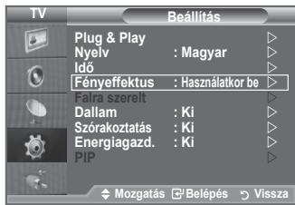 SAMSUNG LE40A552P3R - A fényeffektus kiválasztása (típusfüggő) - 1