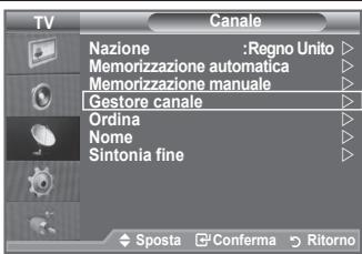 SAMSUNG LE40A552P3R - Aggiunta / Blocco di canali - 1