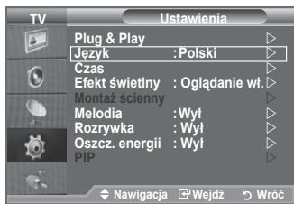 SAMSUNG LE40A552P3R - Wybieranie języka - 1