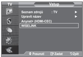 SAMSUNG LE40A552P3R - Používání nabídky WISELINK - 1