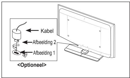 SAMSUNG LE40A552P3R - Diefstal voorkomen met het Kensington-slot (afhankelijk van het model) - 1