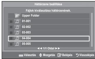 SAMSUNG LE40A552P3R - Háttérzene beállítása: - 3