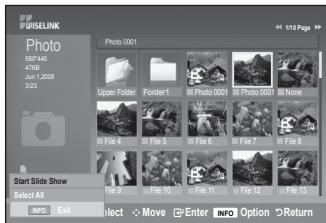 SAMSUNG LE40A552P3R - Viewing a Slide Show - 1