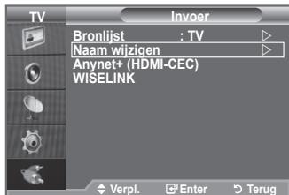 SAMSUNG LE40A552P3R - Geef het apparaat aangesloten op de ingangen een naam om de selectie van ingangsbron makkelijker te maken. - 1