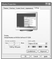 SAMSUNG LE40A552P3R - A (Windows XP alapú) számítógépes szoftver beállítása - 1