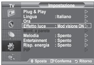 SAMSUNG LE40A552P3R - Impostazione dell'Effetto luce (in base al modello) - 1
