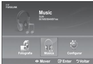 SAMSUNG LE40A552P3R - Utilizar a lista MP3 - 1