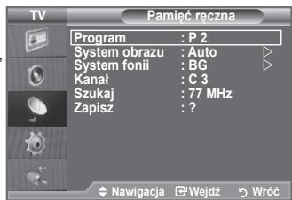 SAMSUNG LE40A552P3R - Ręczne programowanie kanałów - 2