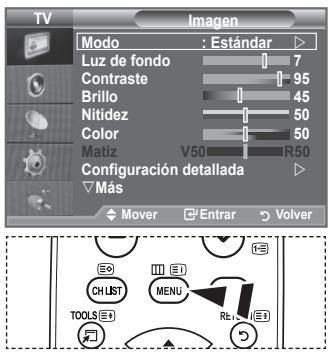 SAMSUNG LE40A552P3R - Visualización de los menús - 1