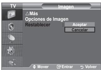 SAMSUNG LE40A552P3R - Puede volver a los ajustes de imagen predefinidos de fábrica. - 1