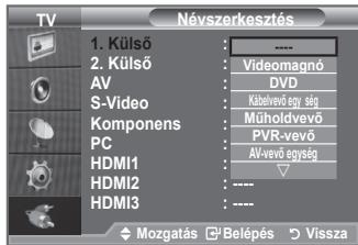 SAMSUNG LE40A552P3R - A bemeneti csatlakozókhoz csatlakoztatott eszközök nevének megadásával a bemeneti forrásválasztás megkönnyíthető. - 2