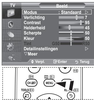 SAMSUNG LE40A552P3R - Weergave van de menu's - 1