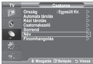 SAMSUNG LE40A552P3R - Csatornanevek hozzárendelése - 1