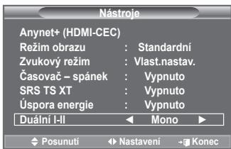 SAMSUNG LE40A552P3R - Výběr zvukového režimu - 1