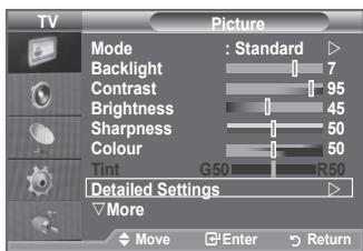SAMSUNG LE40A552P3R - You can set detailed picture settings. - 1