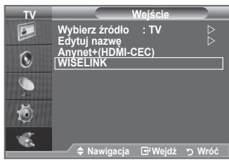 SAMSUNG LE40A552P3R - Korzystanie z menu WISELINK - 1