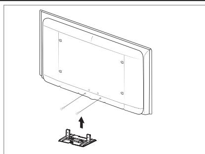 SAMSUNG LE40A552P3R - Namestitev kompleta za pritrditev na steno - 1