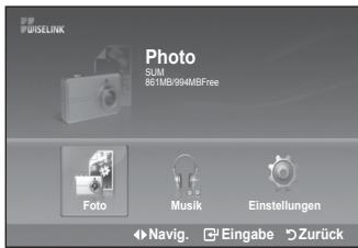 SAMSUNG LE40A552P3R - Verwenden des WISELINK-Menüs - 3