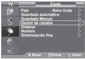 SAMSUNG LE40A552P3R - Adición y bloqueo de canales - 1