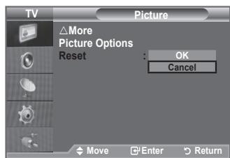 SAMSUNG LE40A552P3R - You can return to the factory defaults picture settings. - 1