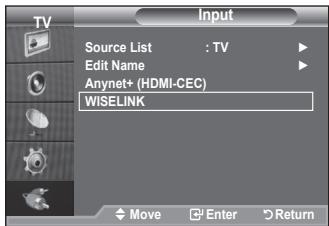 SAMSUNG LE40A552P3R - Uporaba WISELINK menija - 1